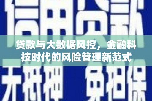 岐山贷款与大数据风控，金融科技时代的风险管理新范式
