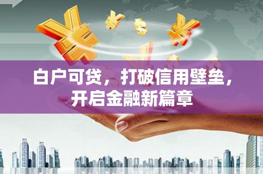 岐山白户可贷，打破信用壁垒，开启金融新篇章