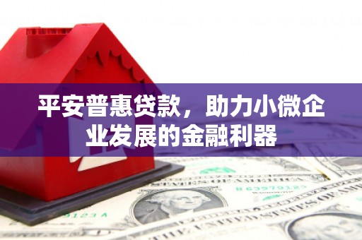 岐山平安普惠贷款，助力小微企业发展的金融利器