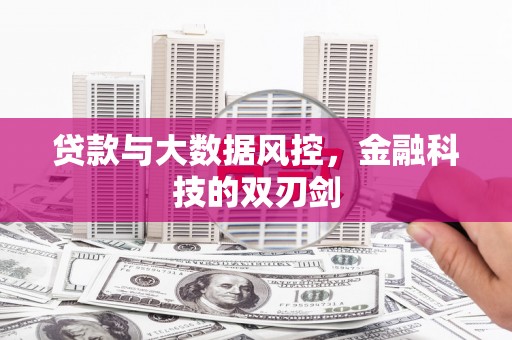 岐山贷款与大数据风控，金融科技的双刃剑