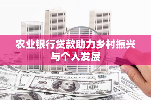 岐山农业银行贷款助力乡村振兴与个人发展