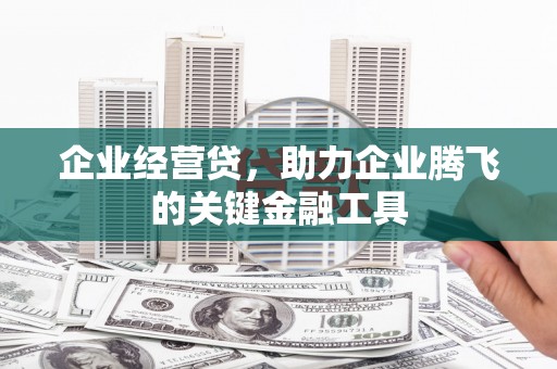 岐山企业经营贷，助力企业腾飞的关键金融工具