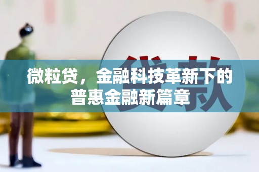 岐山微粒贷，金融科技革新下的普惠金融新篇章