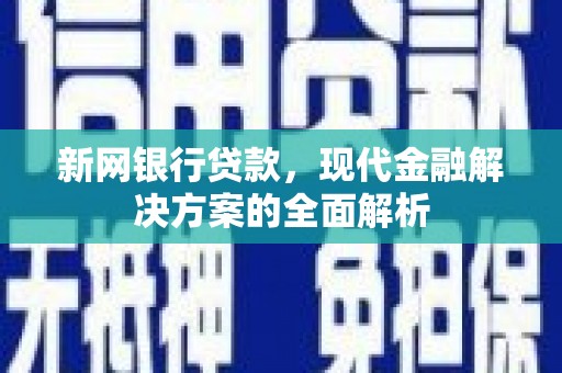 岐山新网银行贷款，现代金融解决方案的全面解析
