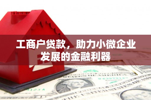 岐山工商户贷款，助力小微企业发展的金融利器