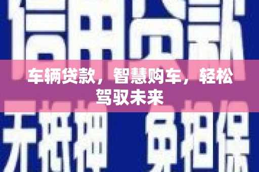 岐山车辆贷款，智慧购车，轻松驾驭未来