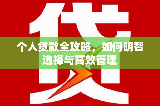 岐山个人贷款全攻略，如何明智选择与高效管理